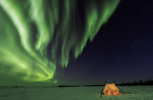 Aurora Borealis in Canada Arctic